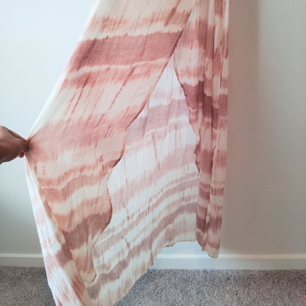Surf Gypsy Pink and White Maxi Dress - Picture 6 of 6